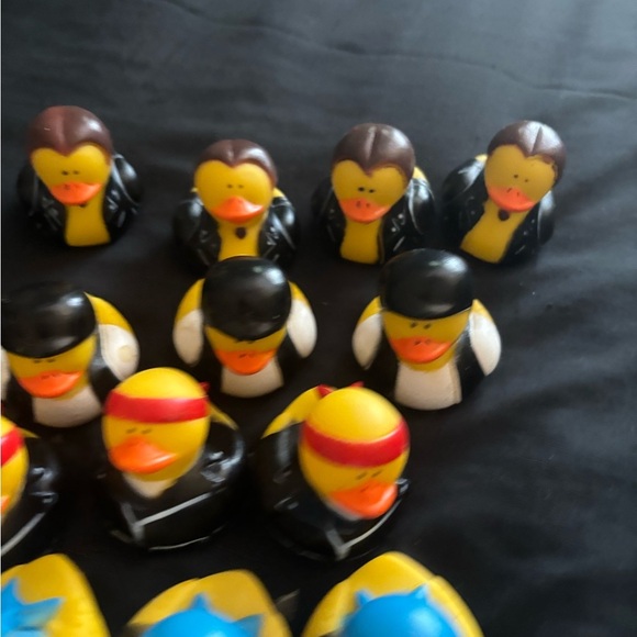 COMPLETE SET OF 12 Vintage Collectible RARE Biker Rubber Duckies - Picture 2 of 6
